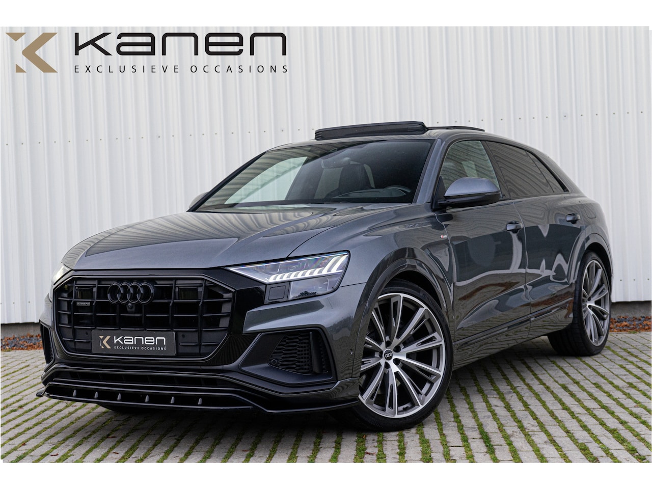 Audi Q8 - 55 TFSI e Quattro S-Line Pano RS Stoel ACC 360 Head Up Massage Memory Ambient Nachtz. Matr - AutoWereld.nl