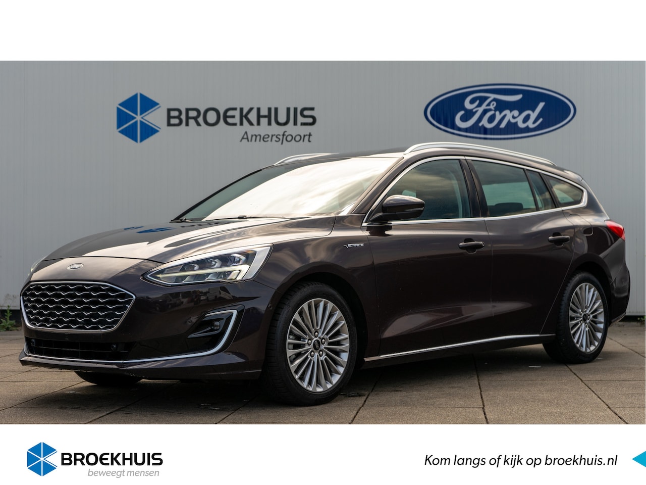 Ford Focus Wagon - 1.0 EcoBoost 125PK Vignale | TREKHAAK | ADAPTIVE CRUISE | STOEL+STUUR+VOORRUITVERWARMING | - AutoWereld.nl