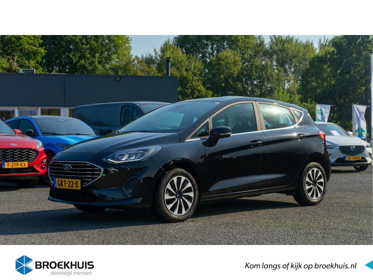 Ford Fiesta - 1.0 EcoBoost Hybrid 125pk Automaat, Winterpakket, Navigatie, ECC, Lichtmetalenvelgen - AutoWereld.nl