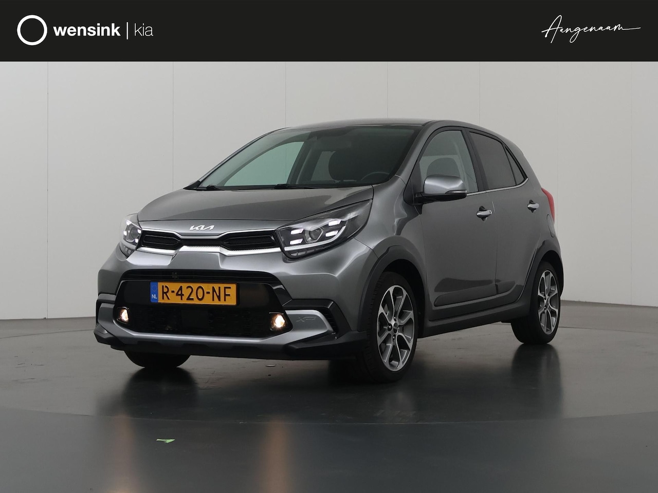 Kia Picanto - 1.0 T-GDi X-Line 5p | Lederen Bekleding | Stoel/Stuurwielverwarming | Keyless Go | Navigat - AutoWereld.nl