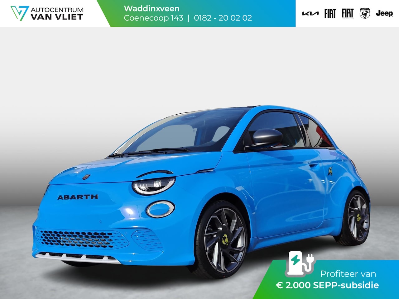 Abarth 500e - 42 kWh Scorpionissima 155pk | Beschikbaar in overleg | Cabrio | Clima | Keyless | Camera | - AutoWereld.nl