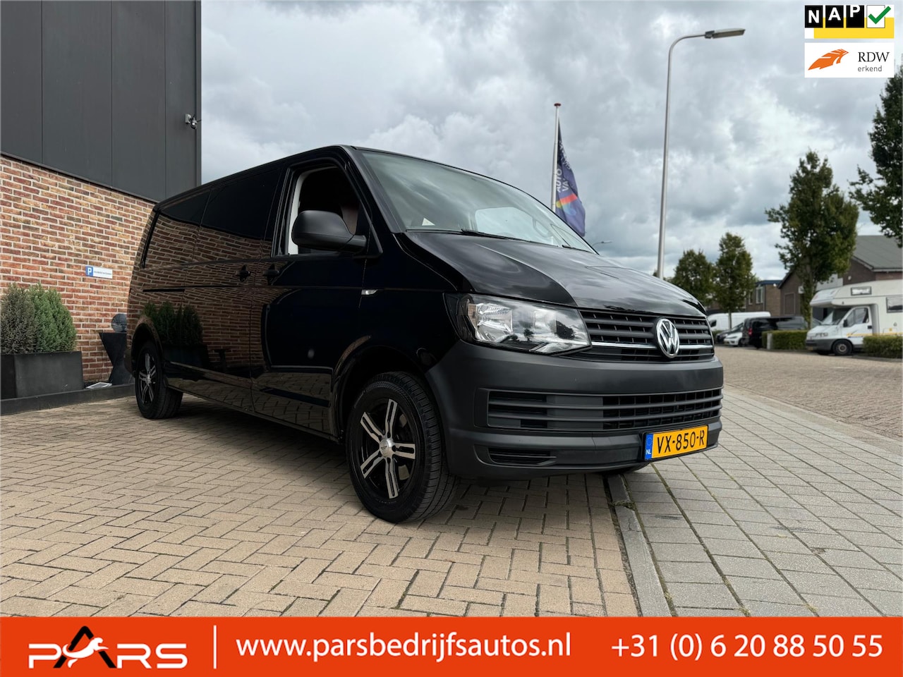 Volkswagen Transporter - 2.0 TDI L2H1 DC Trendline 140PK Lang BJ 2016 Airco Navi Elk. Ramen Cruise Control zeer net - AutoWereld.nl