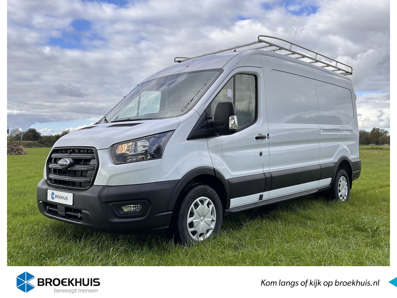 Ford Transit - 330 2.0 TDCI 130 pk L3H2 Trend | Driver Assistance Pack | Navigatie | Imperiaal | Ladder | - AutoWereld.nl