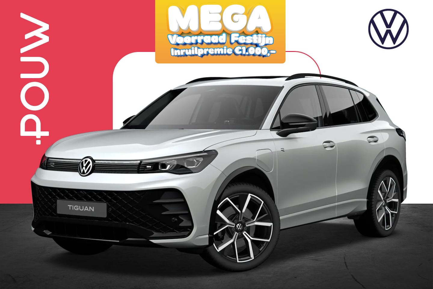 Volkswagen Tiguan - 1.5 eHybrid 204pk R-Line Edition | Panoramadak | 20" Velgen - AutoWereld.nl