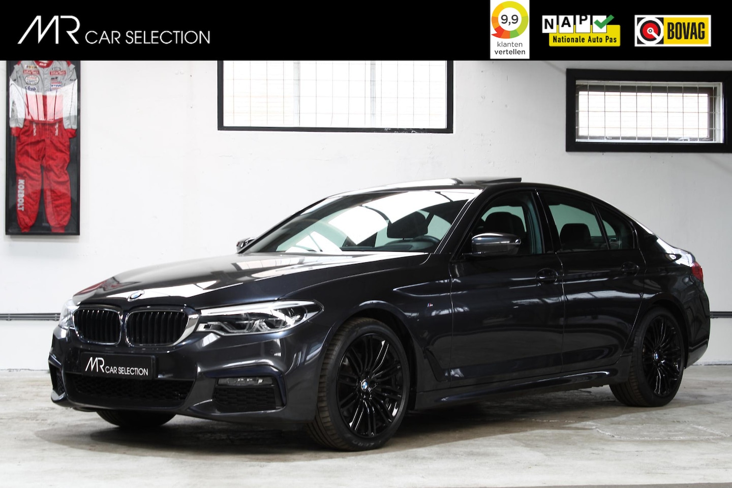 BMW 5-serie - 520i High Executive Edition | M-Sport | Schuifdak | Elektr. Trekhaak | Head-Up | 19 inch | - AutoWereld.nl