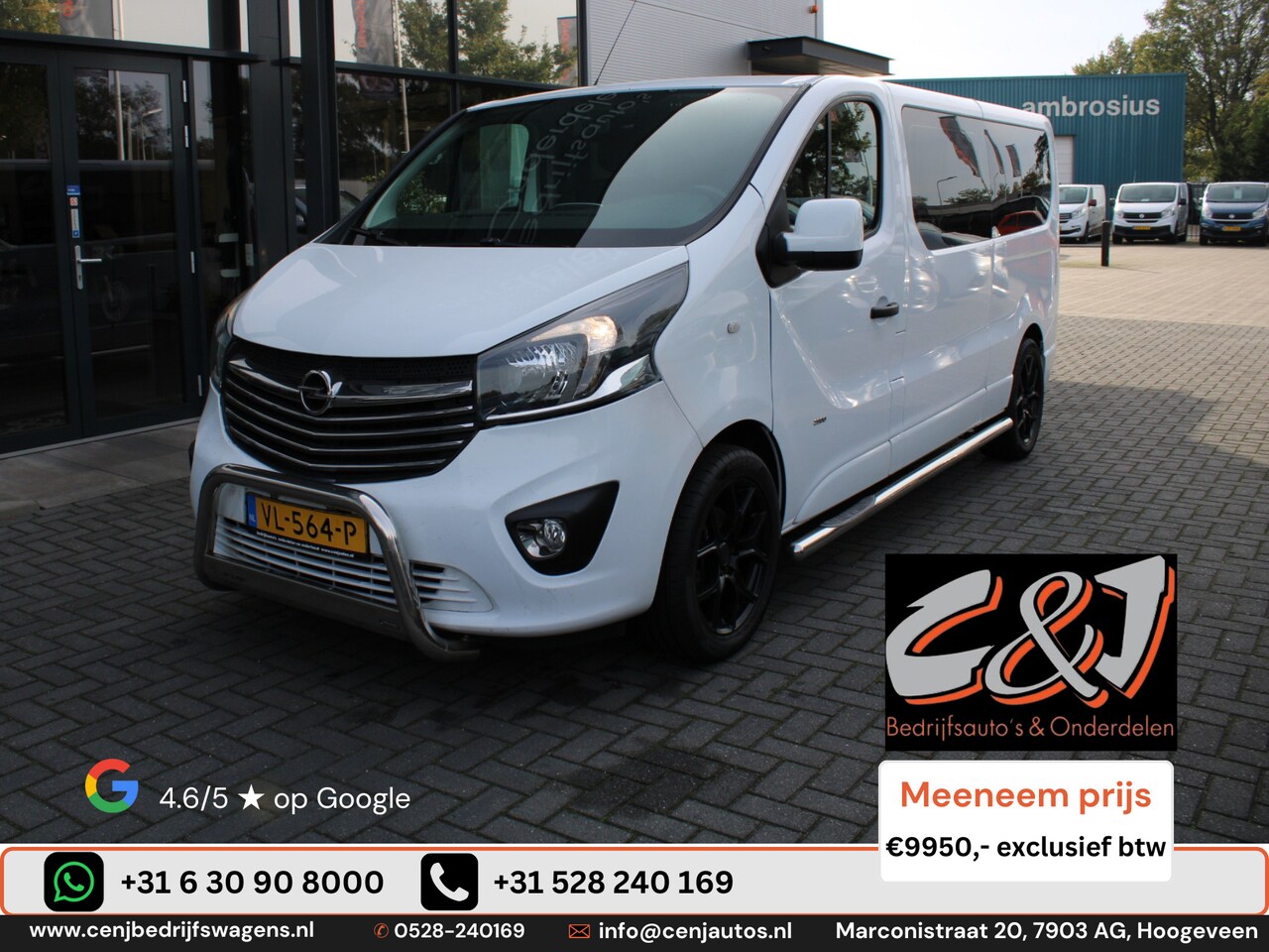 Opel Vivaro - 1.6 CDTI L2H1 DC Sport EcoFlex sportive dubbele cabine navi airco - AutoWereld.nl