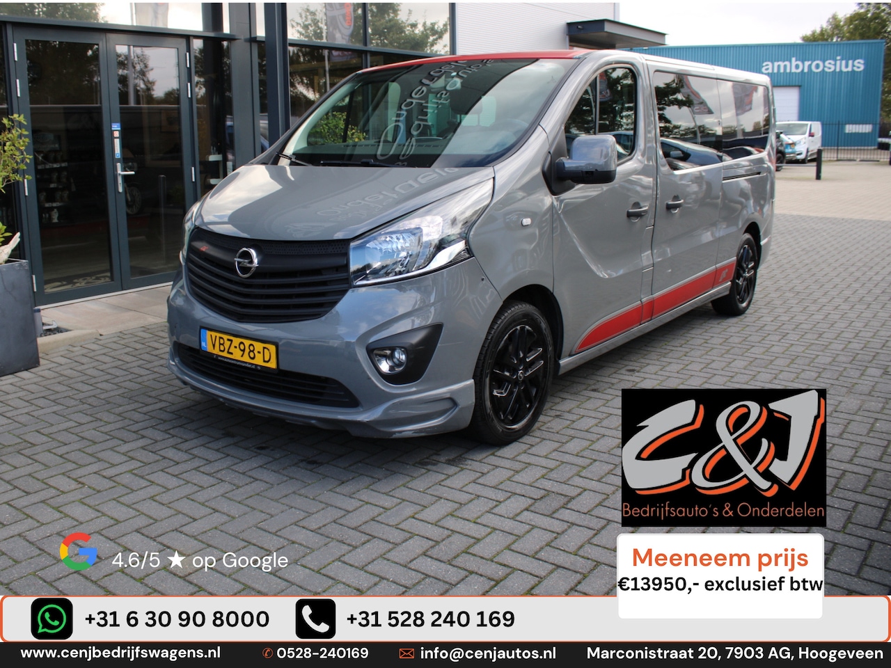 Opel Vivaro - 1.6 CDTI L2H1 Dubbele Cabine Irmscher gt ac navi cruise leder 13950,- ex btw - AutoWereld.nl