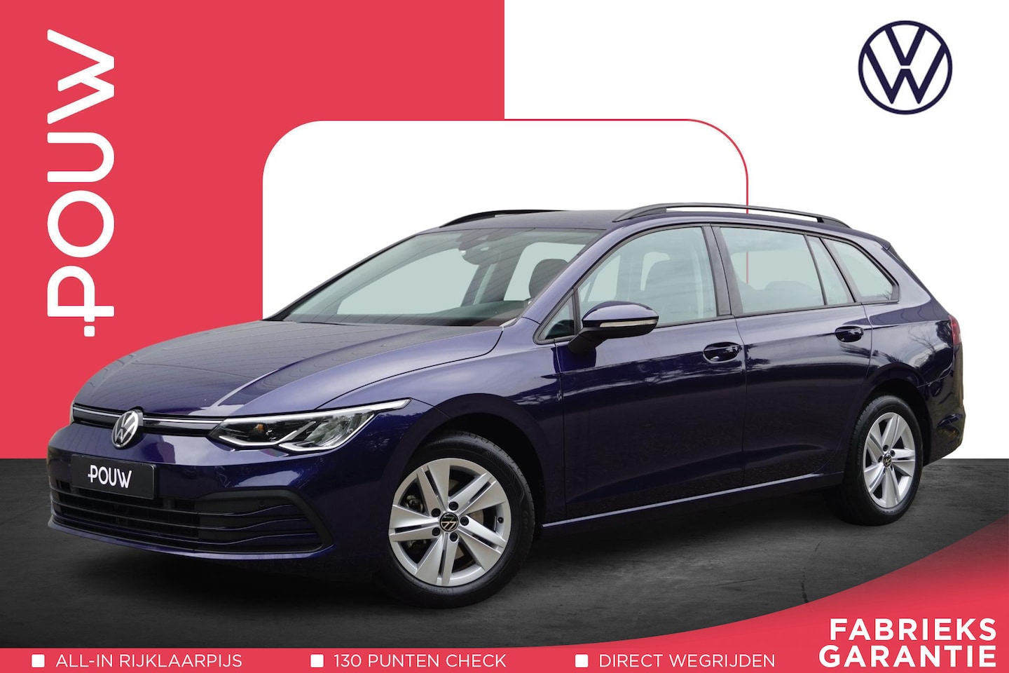 Volkswagen Golf Variant - 1.0 eTSI 110pk DSG Life | Navigatie | Trekhaak | Adaptive Cruise - AutoWereld.nl