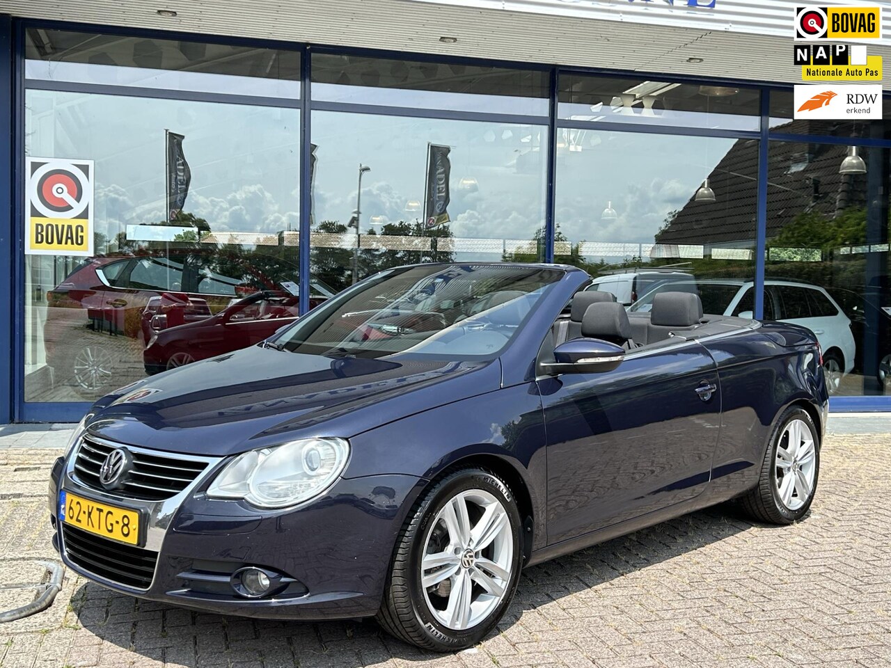 Volkswagen Eos - 1.4 TSI Highline Elek.Panorama Clima Cruise Park.Sens 17" Lm Velgen NAP NL-Auto Zeer Nette - AutoWereld.nl