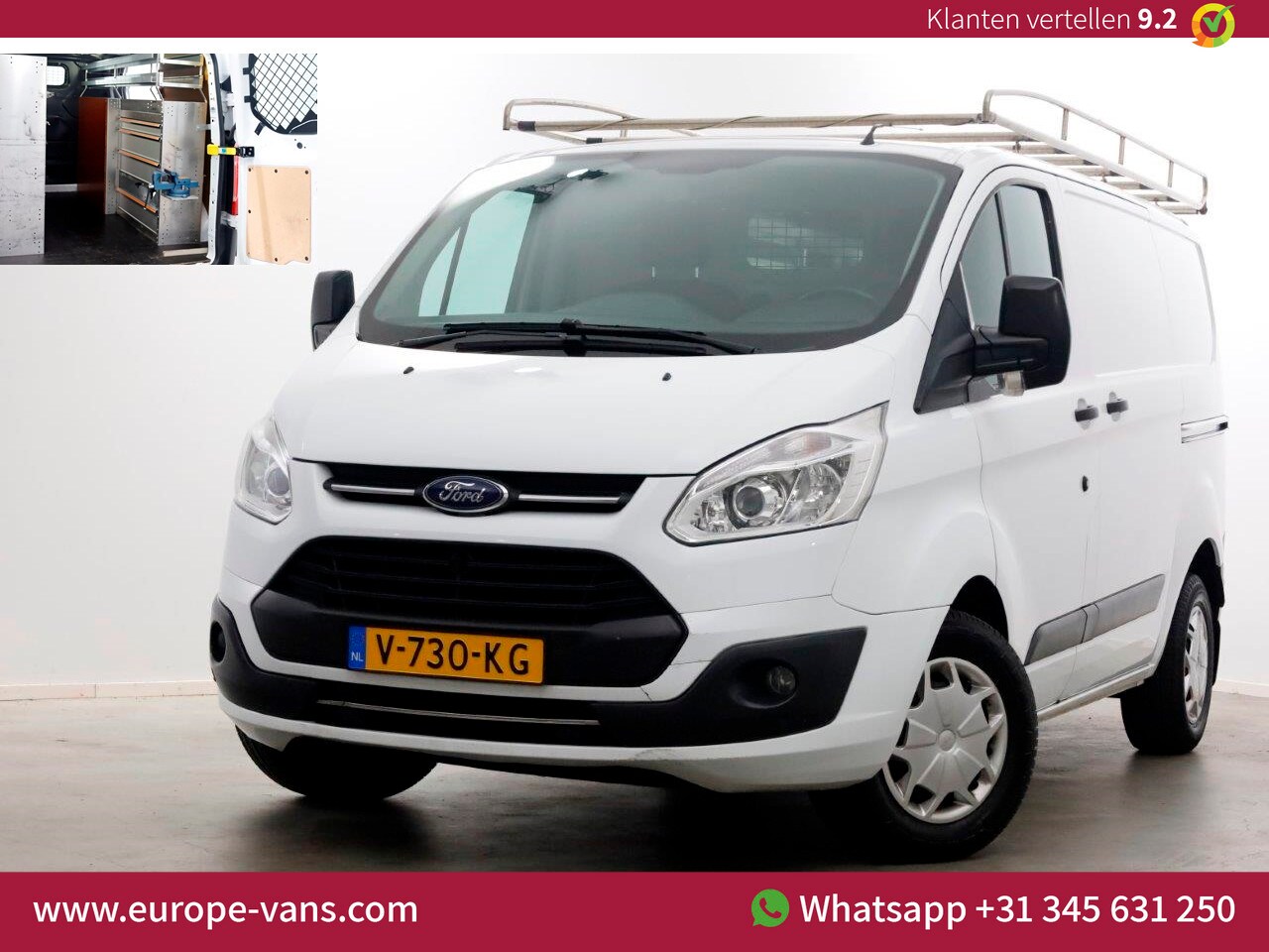 Ford Transit Custom - 2.0 TDCI E6 L1H1 Trend Airco/Navi/Camera/Inrichting/2x Schuifdeur 11-2017 - AutoWereld.nl