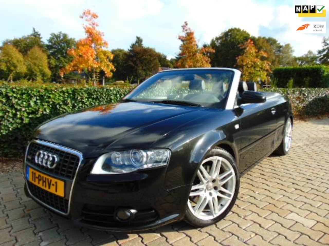 Audi A4 Cabriolet - 2.0 TFSI S-Line Advance Automaat , Clima / Cruise / Leder / Navi / Elec.Pakket / Isofix / - AutoWereld.nl