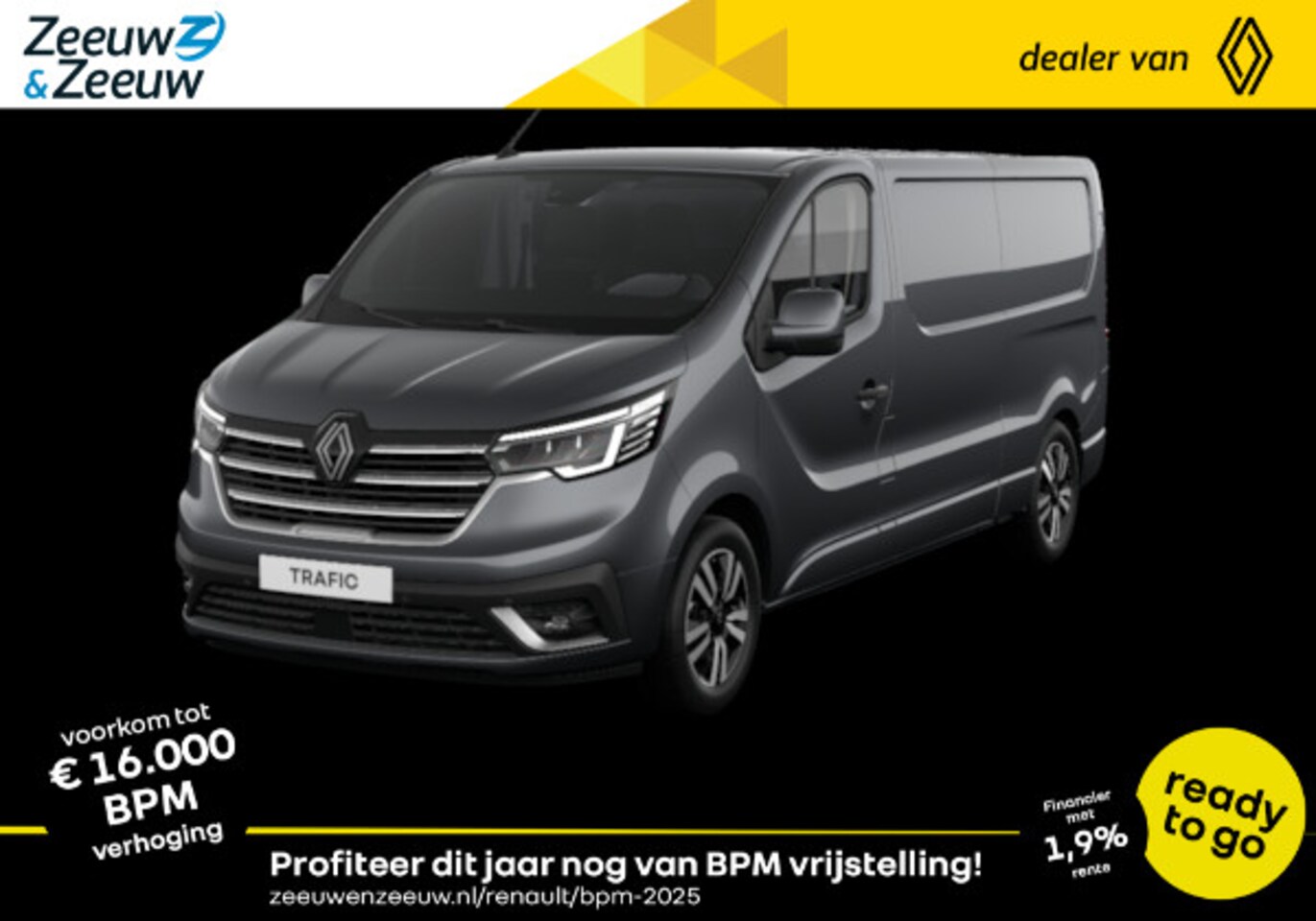 Renault Trafic - 2.0 Blue dC1 150 EDC T30 L2H1 Extra 5x | ACTIEMODEL RENAULT 125 JAAR | Trafic Anniversary - AutoWereld.nl