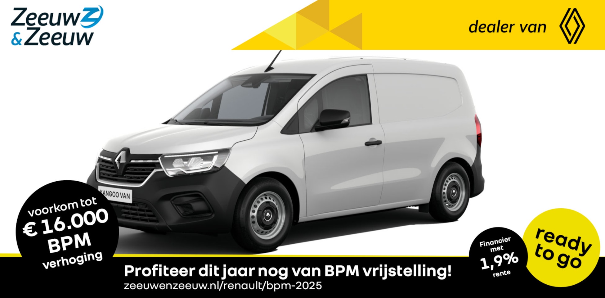 Renault Kangoo - 1.5 Blue dCi 75 Comfort | Airco | Cruise Control | PDC | Nieuw te bestellen - AutoWereld.nl