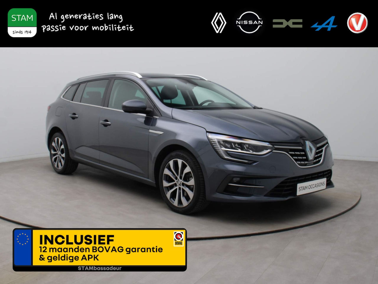 Renault Mégane Estate - TCe 140pk Techno EDC/AUTOMAAT Camera | Climate | Navi | Parksens. v+a | Stoel -\ Stuur ver - AutoWereld.nl