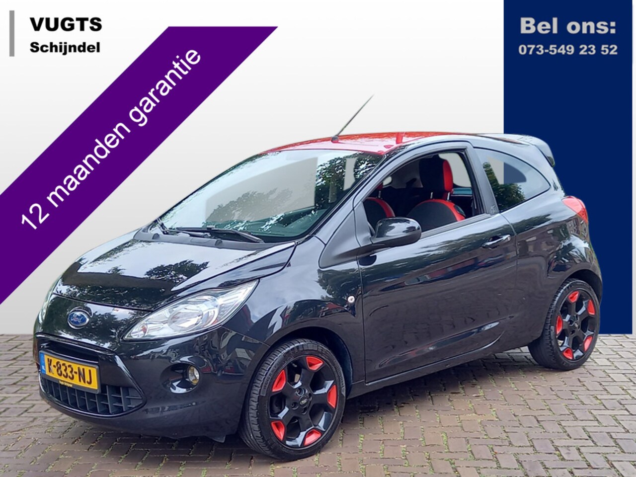 Ford Ka - 1.2 inj. 69-pk Titanium X Black & Red - AutoWereld.nl