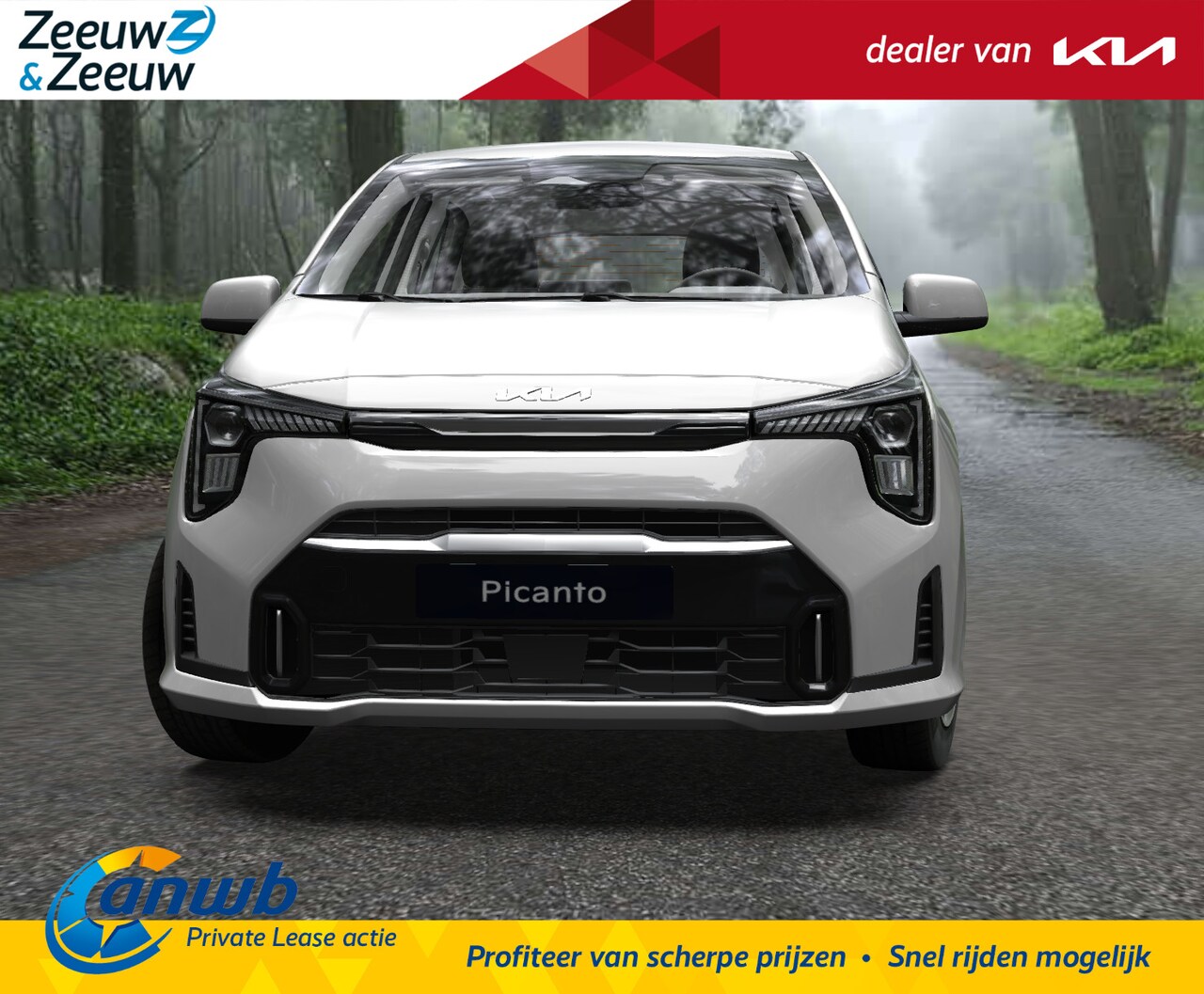 Kia Picanto - 1.0 DPI DynamicLine Private Lease vanaf € 249,- p.m. | 1250,- korting!| AUTOMAAT | Nu te b - AutoWereld.nl