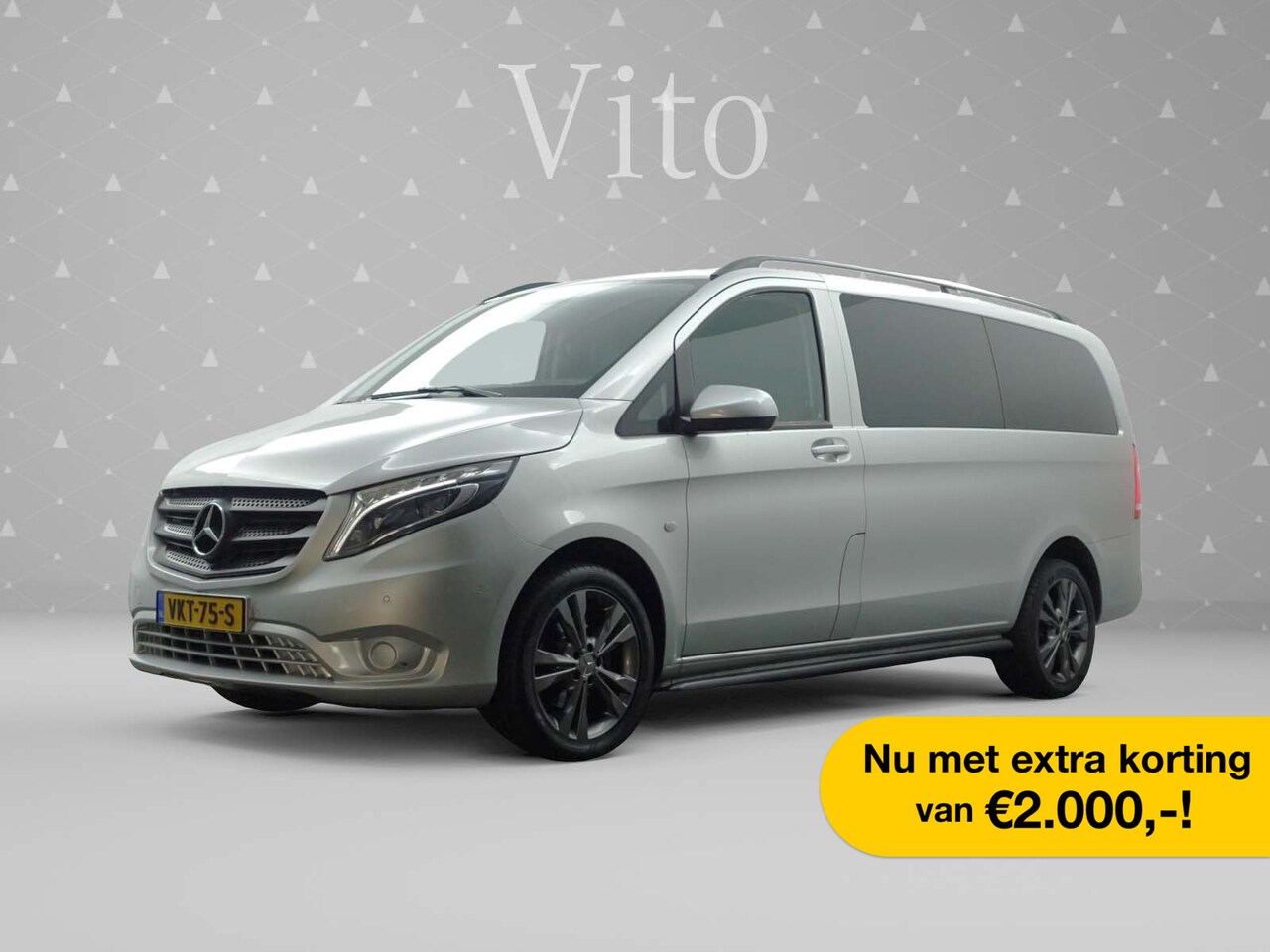 Mercedes-Benz Vito - 116 CDI Lang Automaat 164pk AMG Night Edtion I Custom Leder I Navi I Xenon I Sidebars I Pa - AutoWereld.nl