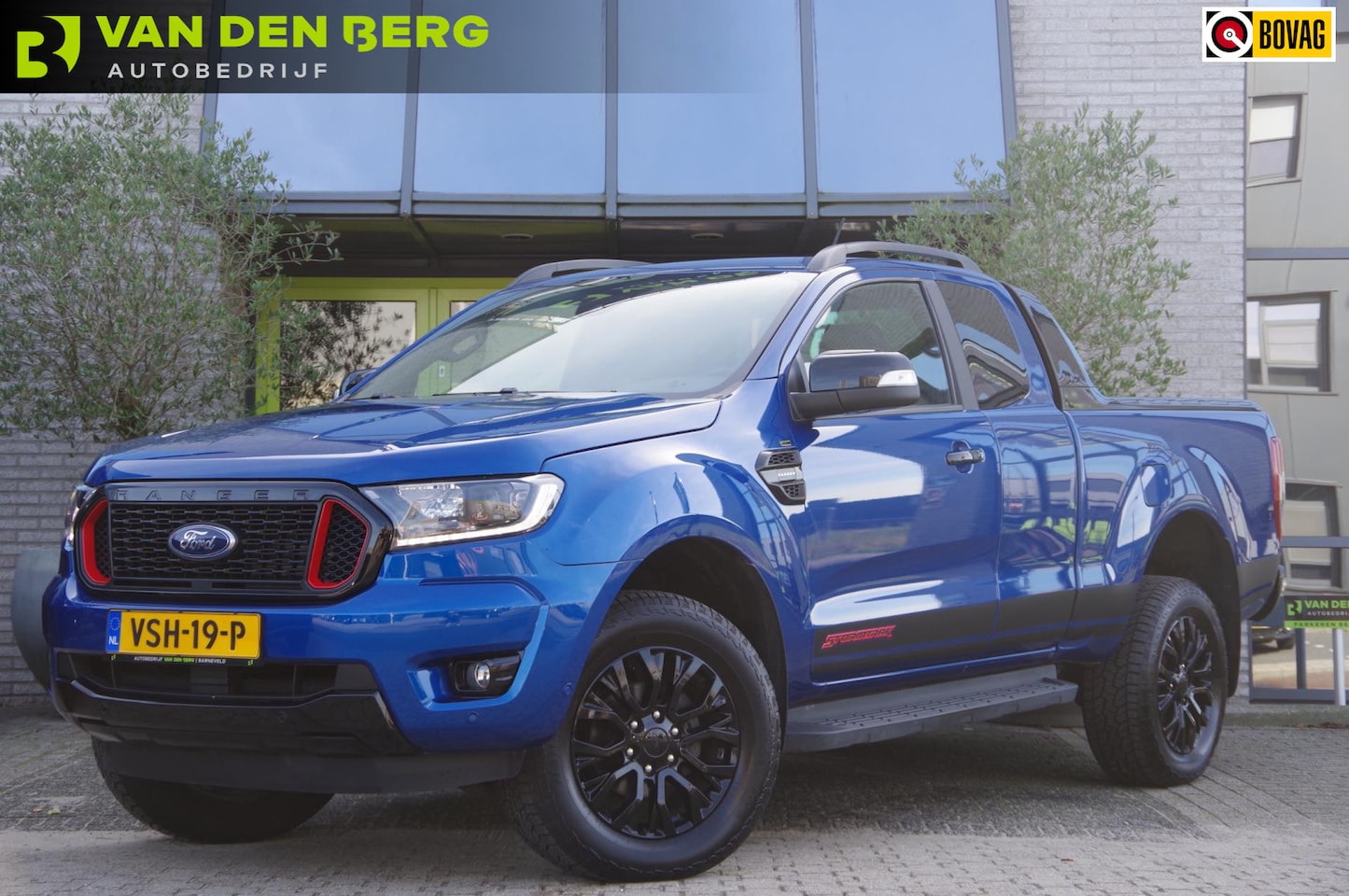 Ford Ranger - 2.0 STORMTRAK 4X4 SUPER CAB, 213PK AUT. LED, ACC, TREKHAAK, LEDER/ALCANTARA, CAMERA, NAVI, - AutoWereld.nl