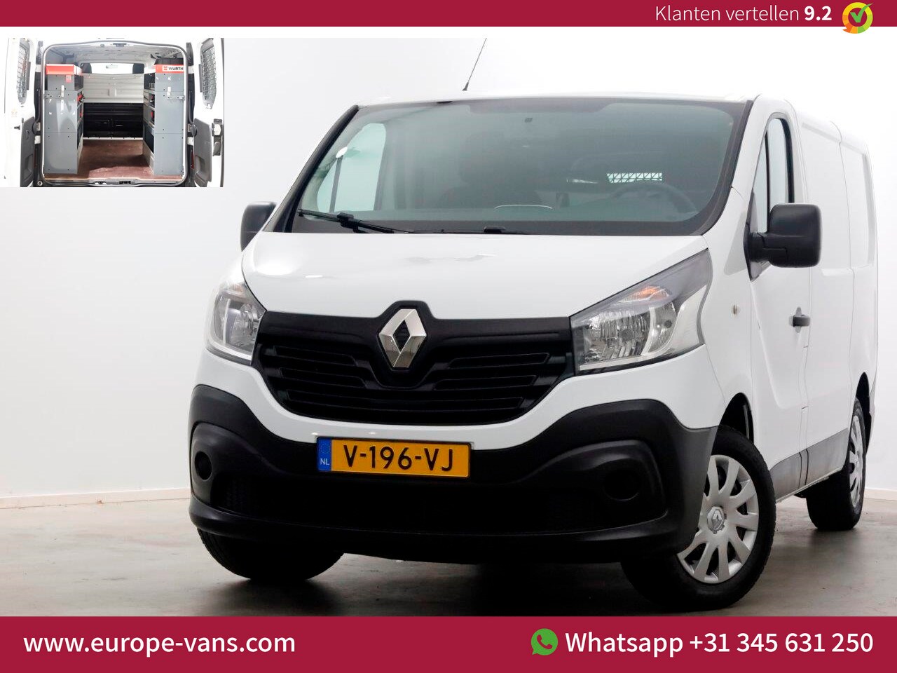 Renault Trafic - 1.6 dCi E6 L1H1 Comfort Airco/Navi/Inrichting 03-2019 - AutoWereld.nl