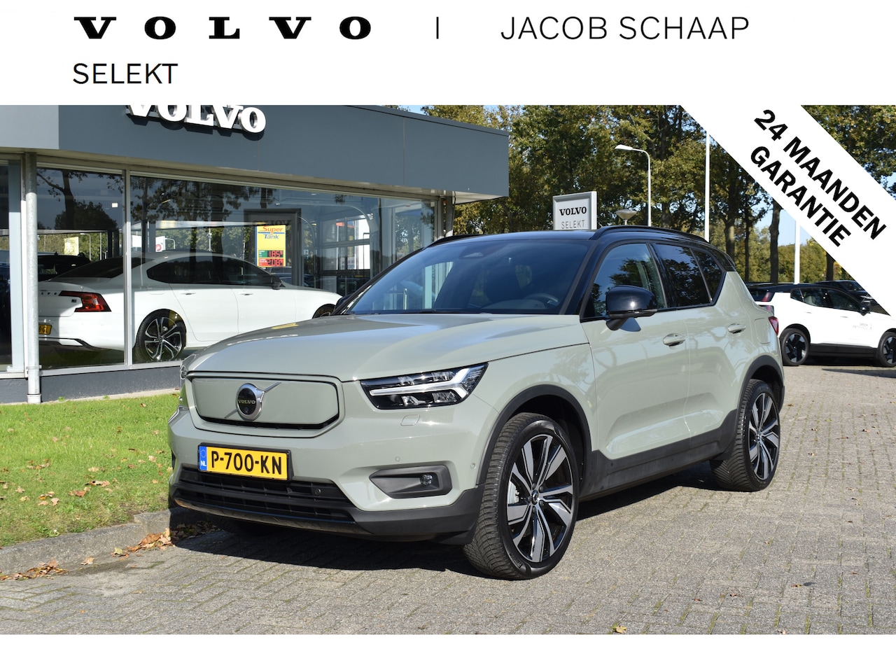 Volvo XC40 - Recharge Twin Pro / Sage Green / 20" / Panoramadak / Elektrisch verstelbare voorstoelen / - AutoWereld.nl