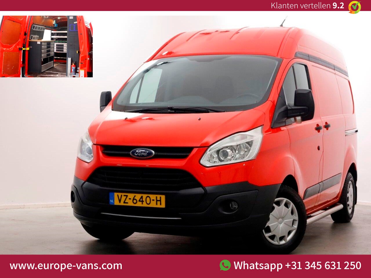 Ford Transit Custom - 2.0 TDCI 130pk E6 L1H2 Trend Airco/Inrichting/2x Schuifdeur 09-2016 - AutoWereld.nl