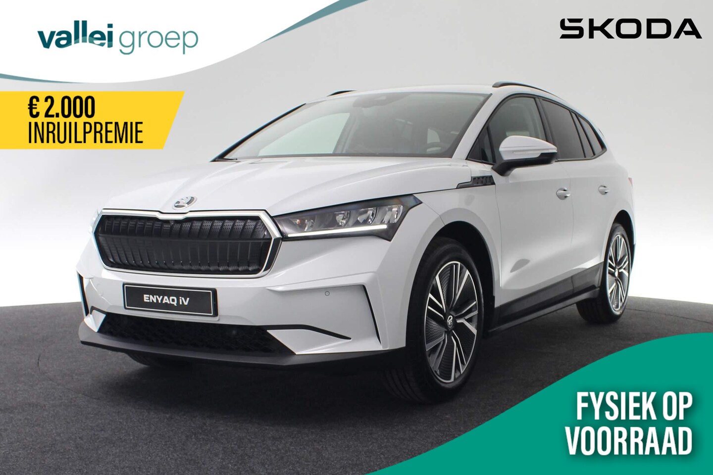 Skoda Enyaq iV - Selection Elektromotor 132 kW / 179 pk SUV Elektri sche aandrijving - AutoWereld.nl