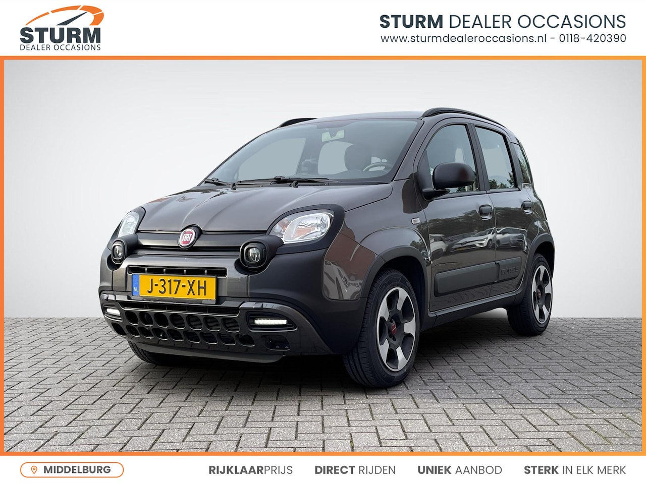 Fiat Panda - 1.0 Hybrid City Cross | Airconditioning | Park. Sensoren | Bluetooth Tel. | Radio-MP3 Spel - AutoWereld.nl