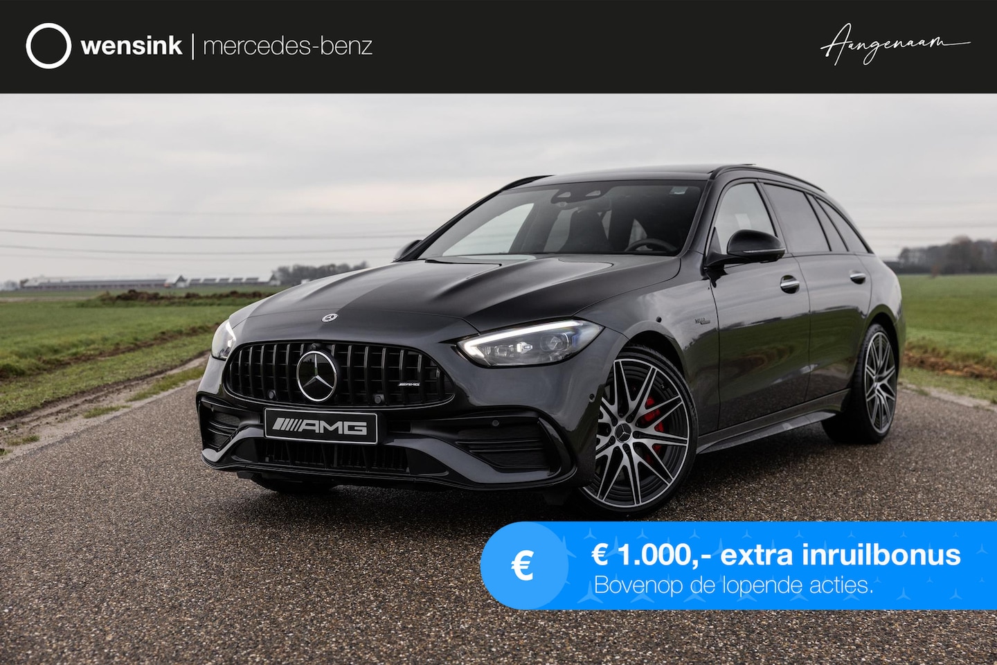 Mercedes-Benz C-klasse Estate - Mercedes-AMG 43 AMG 4MATIC | Premium Plus | Panorama-schuifdak | BURMESTER | Trekhaak | St - AutoWereld.nl