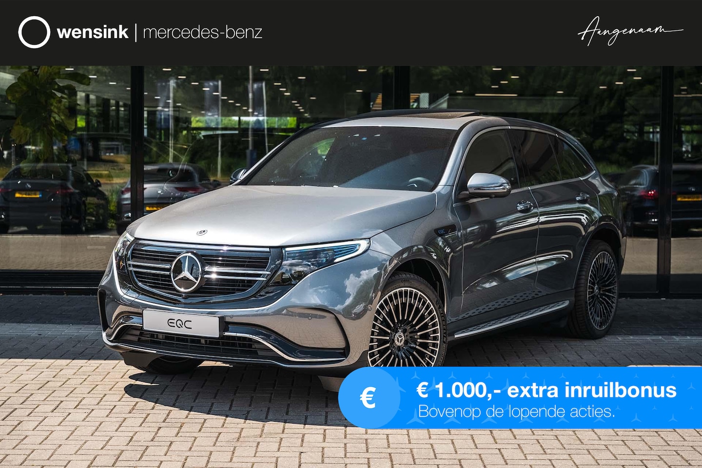 Mercedes-Benz EQC - 400 4MATIC AMG Line | Panorama-schuifdak | Trekhaak | Memory-pakket | Treeplanken | Stoelv - AutoWereld.nl