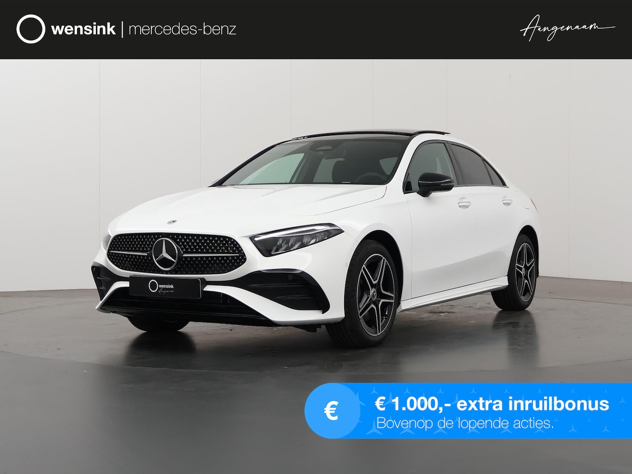 Mercedes-Benz A-klasse - 250 e Star Edition AMG Line | Nieuwprijs € 52.754 | Nightpakket | Panoramadak | Apple Car - AutoWereld.nl