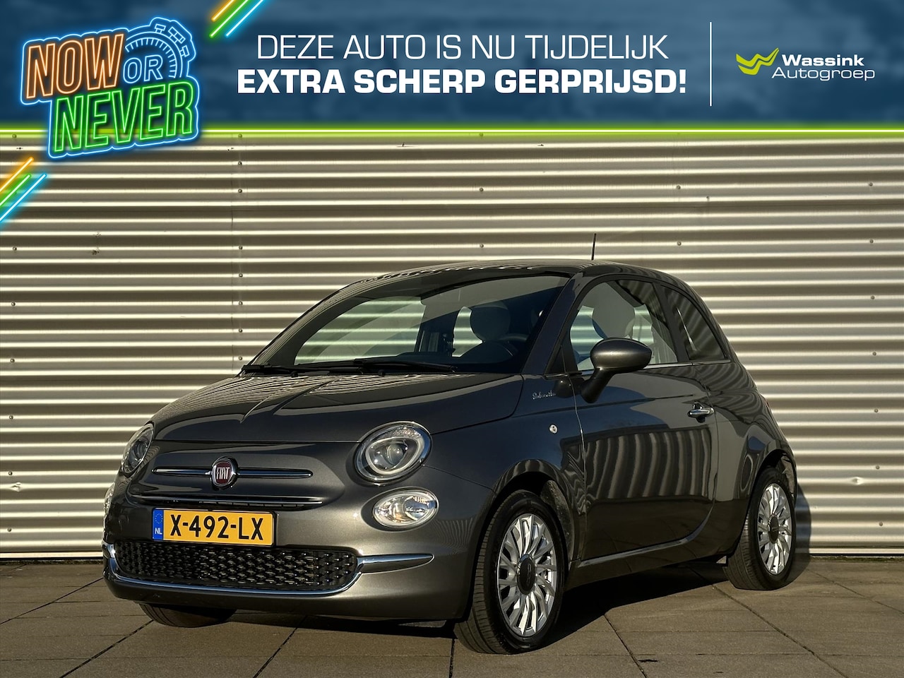 Fiat 500 - 70pk Hybrid Dolcevita | Cruise Control | Panorama Dak | Airco | Now or Never Deal - AutoWereld.nl