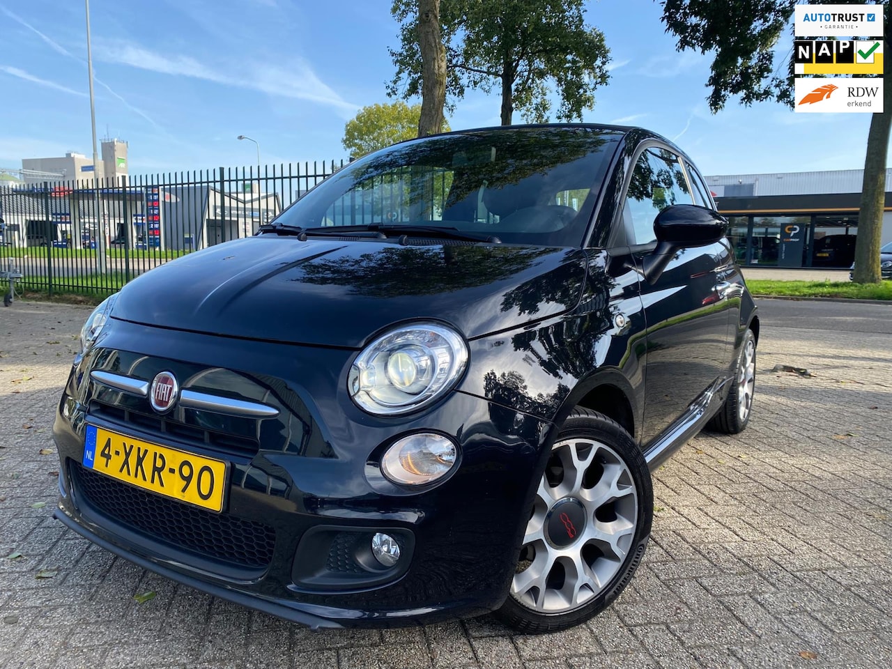 Fiat 500 C - 0.9 TwinAir Turbo 500S Cabrio Virtueel Xenon Tel Leer - AutoWereld.nl