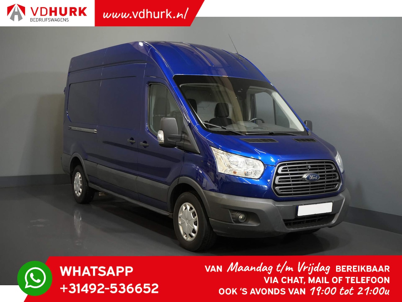 Ford Transit - 330 2.2 TDCI 155 pk L3H3 Trend 2.8t Trekhaak/ Navi/ Cruise/ Airco/ Bluetooth - AutoWereld.nl