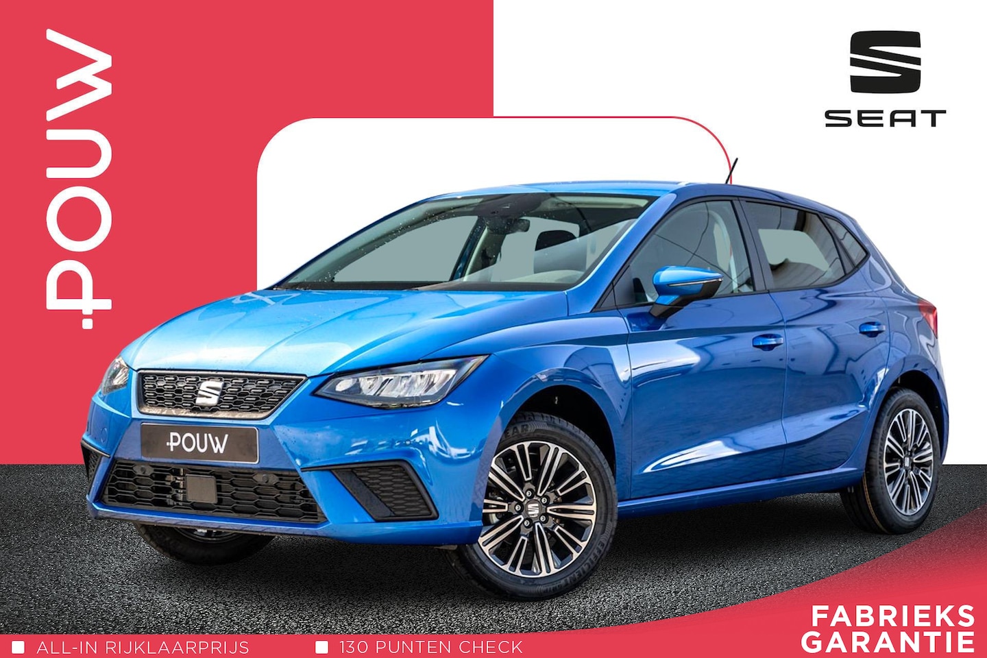 Seat Ibiza - 1.0 TSI 95pk Style Business Connect | Parkeersensoren | 16" Velgen - AutoWereld.nl