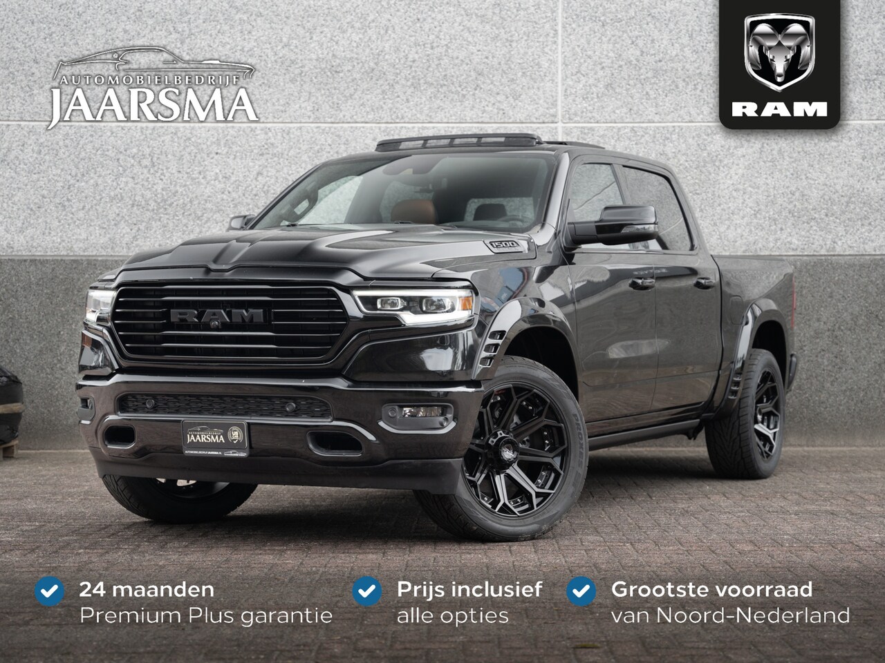 Dodge Ram 1500 - 5.7L V8 Limited Longhorn® CrewCab 4x4 |PRINS LPG |Fender Flares |4Play velgen |Luchtvering - AutoWereld.nl