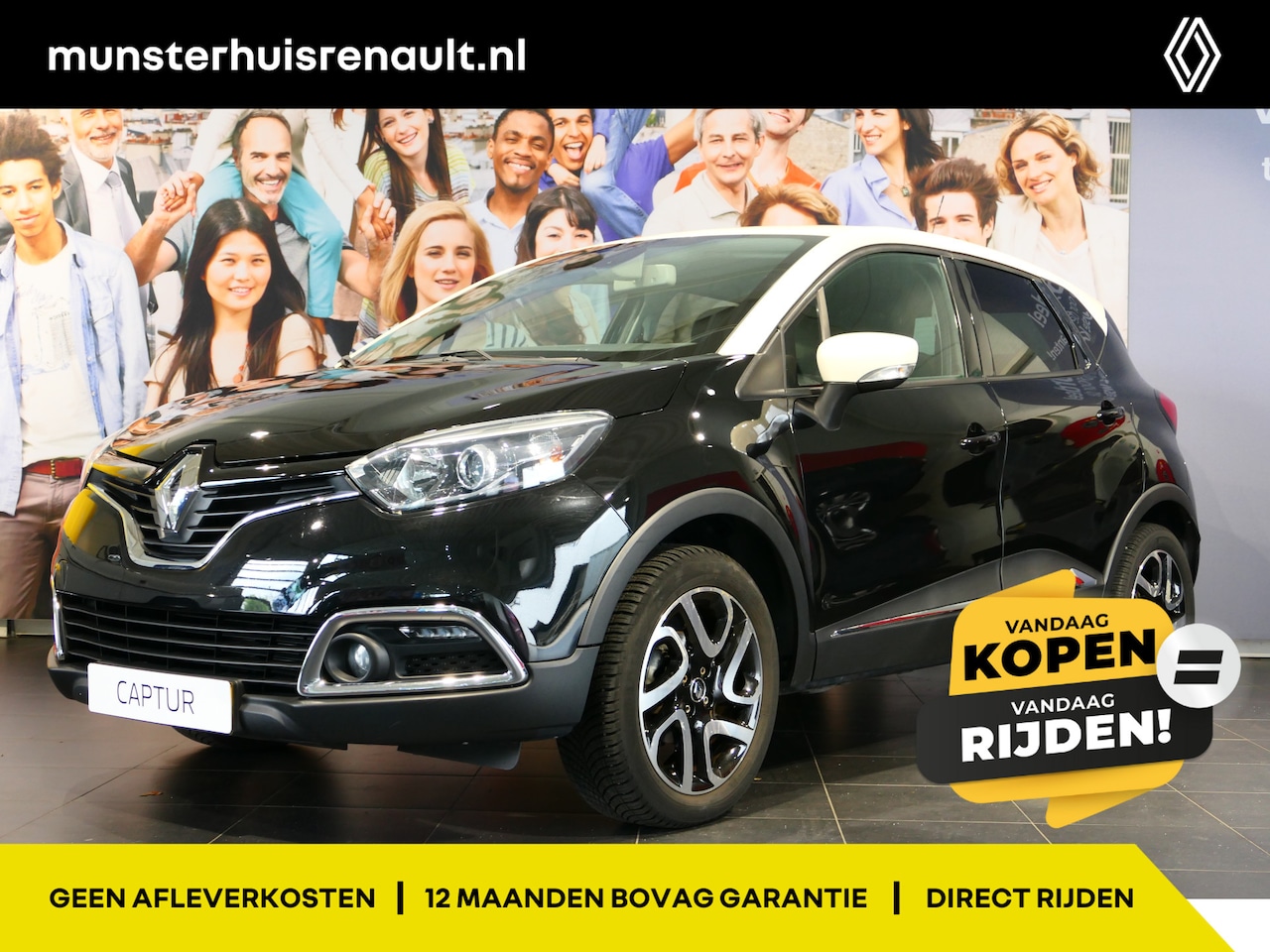 Renault Captur - 0.9 TCe Dynamique - Trekhaak, Cruise, Camera, Automatische Inklapbare Spiegels - AutoWereld.nl