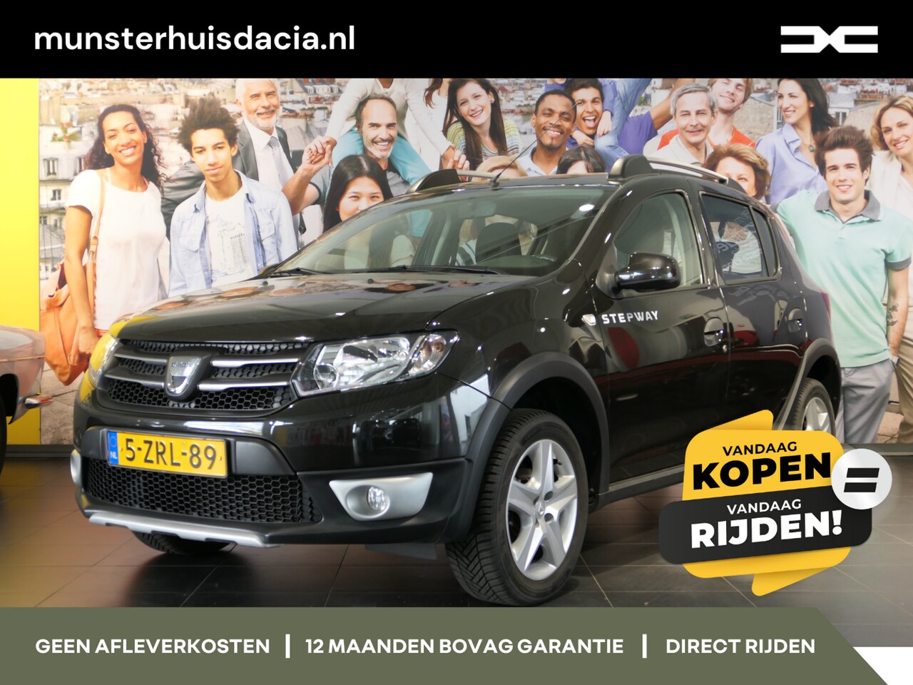 Dacia Sandero Stepway - 0.9 TCe Lauréate All Seasons, Navi, Sensoren Achter - AutoWereld.nl