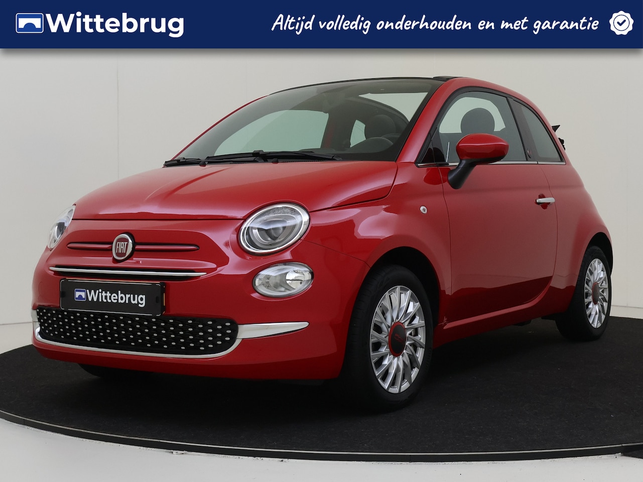 Fiat 500 C - 1.0 70PK Hybrid RED Cabrio | Navigatie | Airco | Licht metalen velgen - AutoWereld.nl