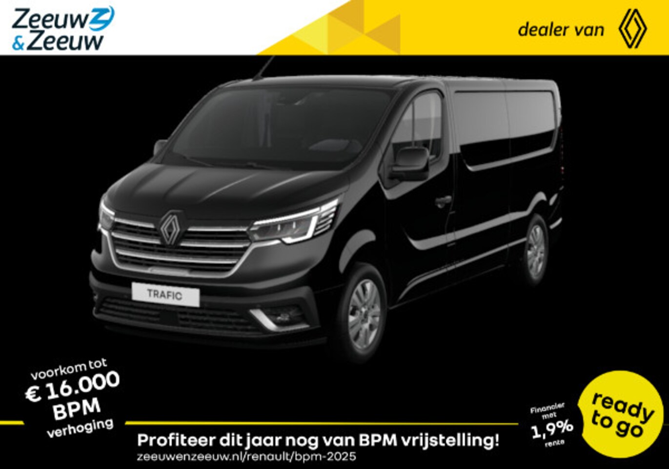 Renault Trafic - 2.0 Blue dC1 150 EDC T30 L2H1 Extra 5x | ACTIEMODEL RENAULT 125 JAAR | Trafic Anniversary - AutoWereld.nl