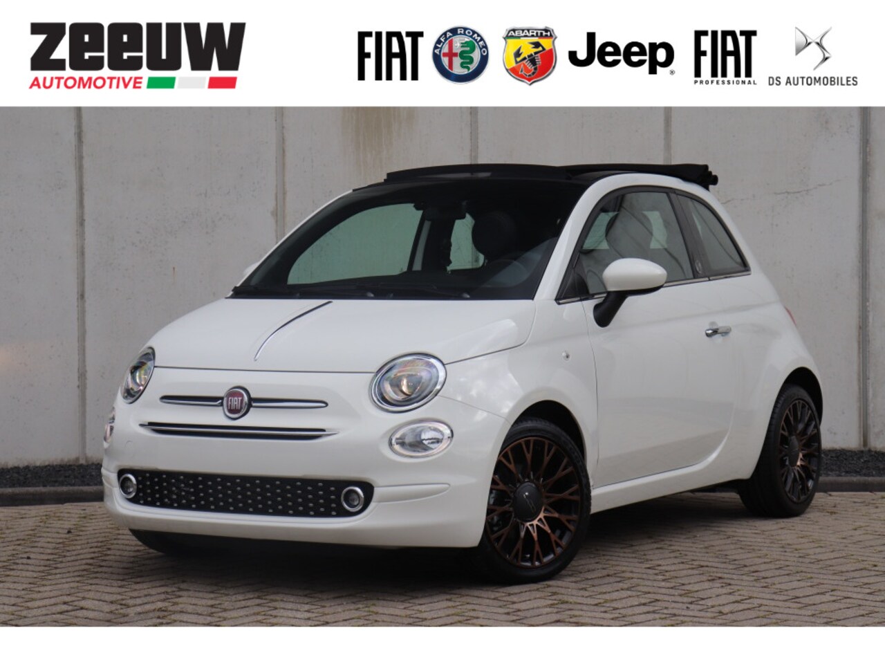 Fiat 500 C - TwinAir Turbo 85 PK 120th | Carplay | Airco | BTW | 16" - AutoWereld.nl