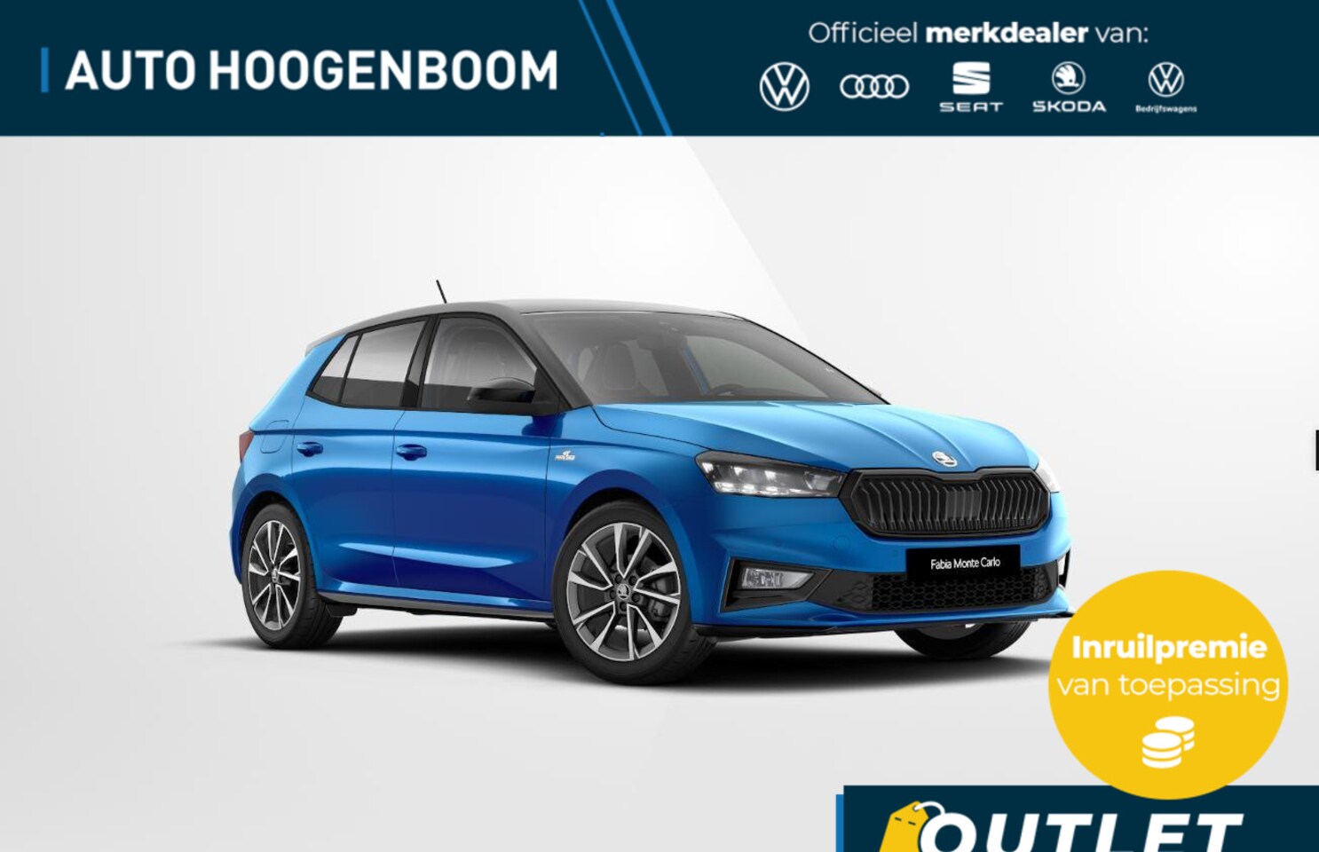 Skoda Fabia - 1.0 TSI Monte Carlo | Sportstoelen | 17 inch lm velgen | Climate control | Apple carplay / - AutoWereld.nl