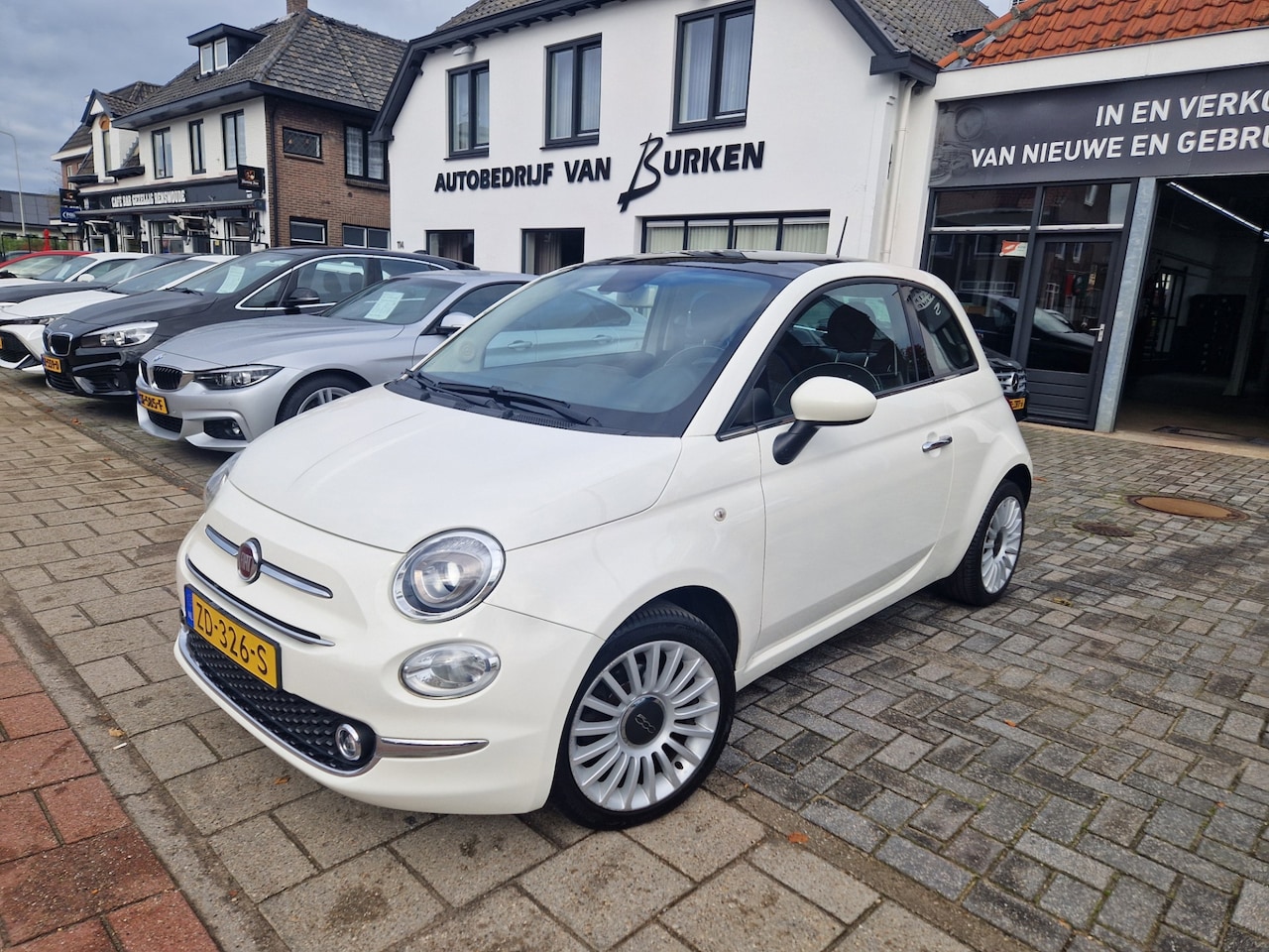 Fiat 500 - 1.2 Lounge 1.2 Lounge, Panoramadak,Parkeersensoren,Airo,L.M.Velgen,Cruise control - AutoWereld.nl