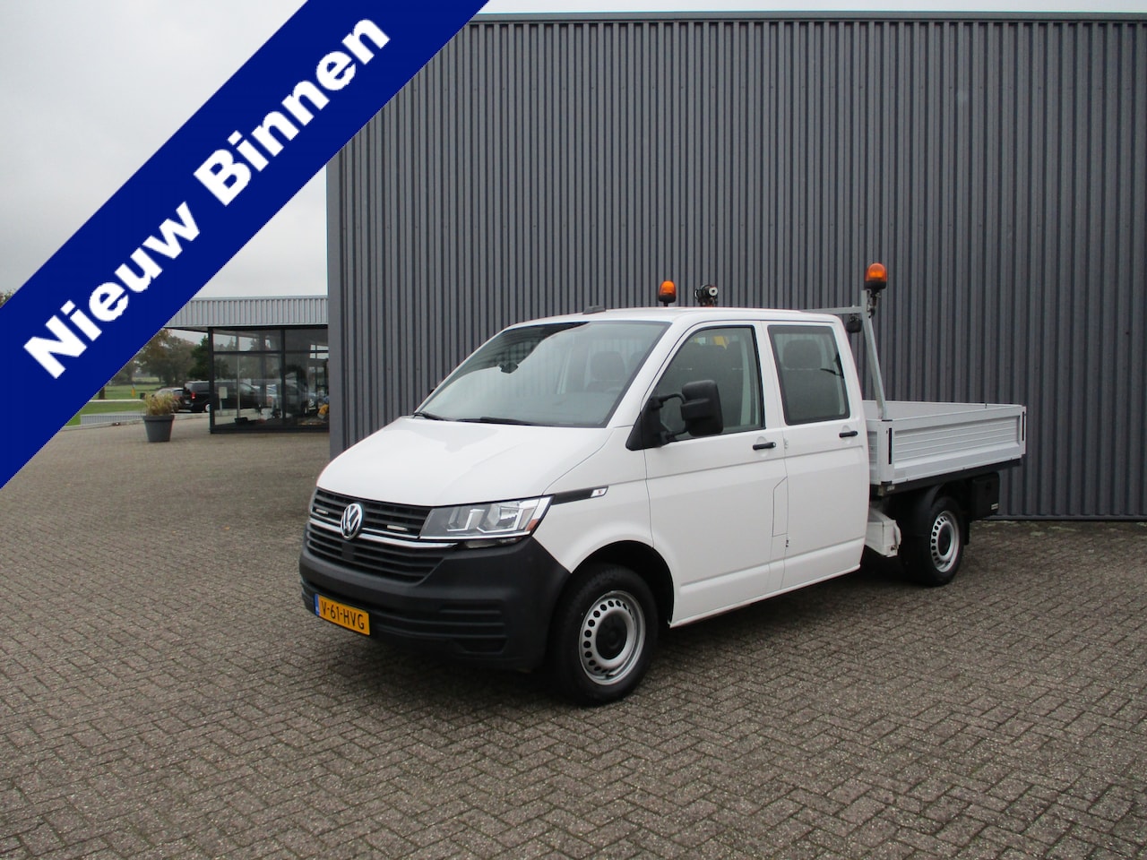 Volkswagen Transporter - 2.0 TDI 150 PK Dubbele Cabine Pick-Up Kraan Airco - AutoWereld.nl