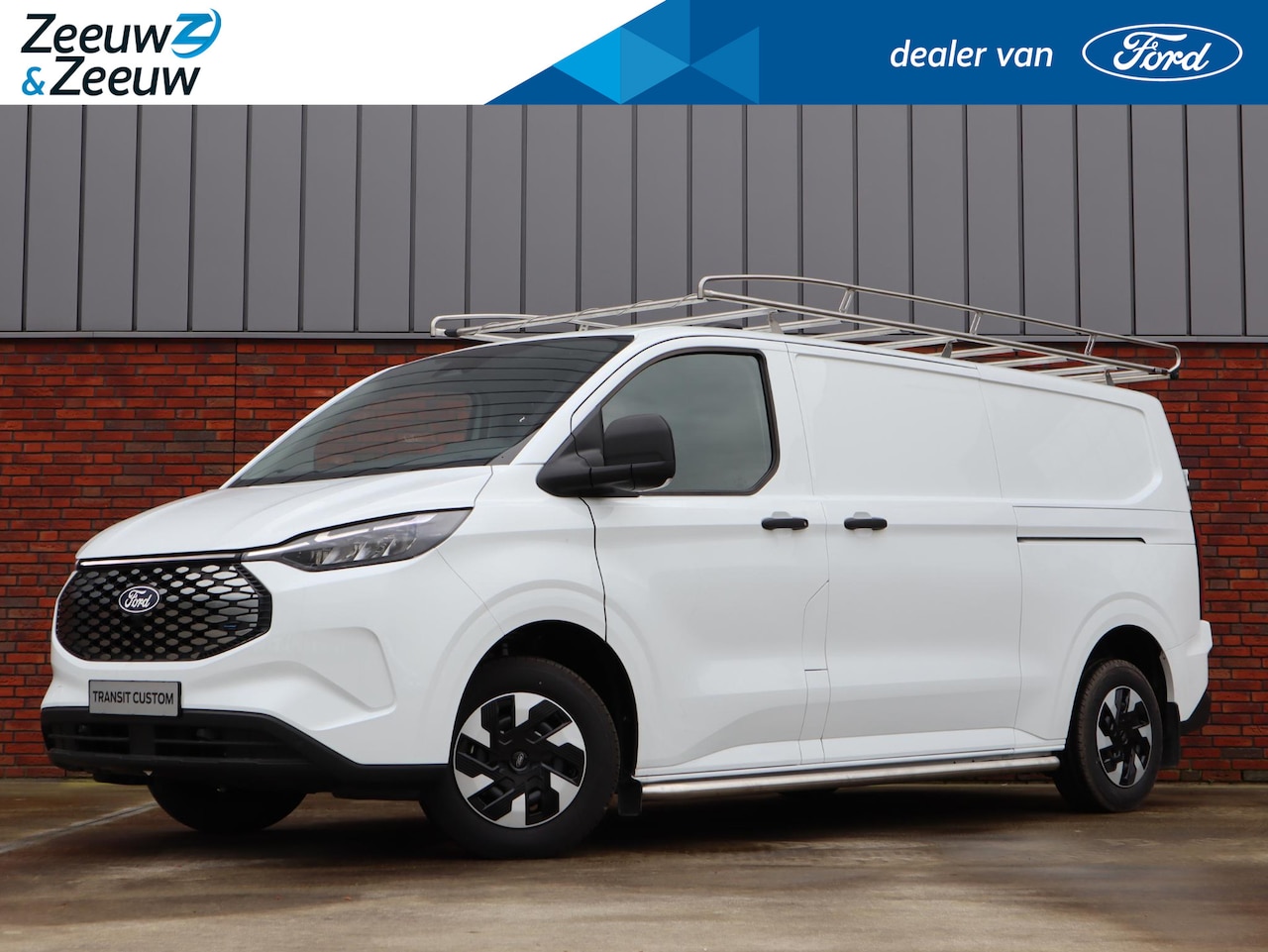 Ford E-Transit Cust. - 320 L1H1 Trend 65 kWh | 2x Schuifdeur | Led verlichting | Trekhaak | Imperiaal | Sidebars - AutoWereld.nl