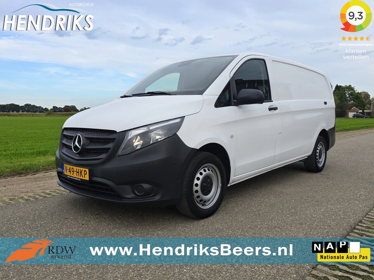 Mercedes-Benz Vito - 116 CDI L2 H1 - Euro 6 - 160 Pk - Navi - ParkeerCamera - Airco - Cruise Control - AutoWereld.nl