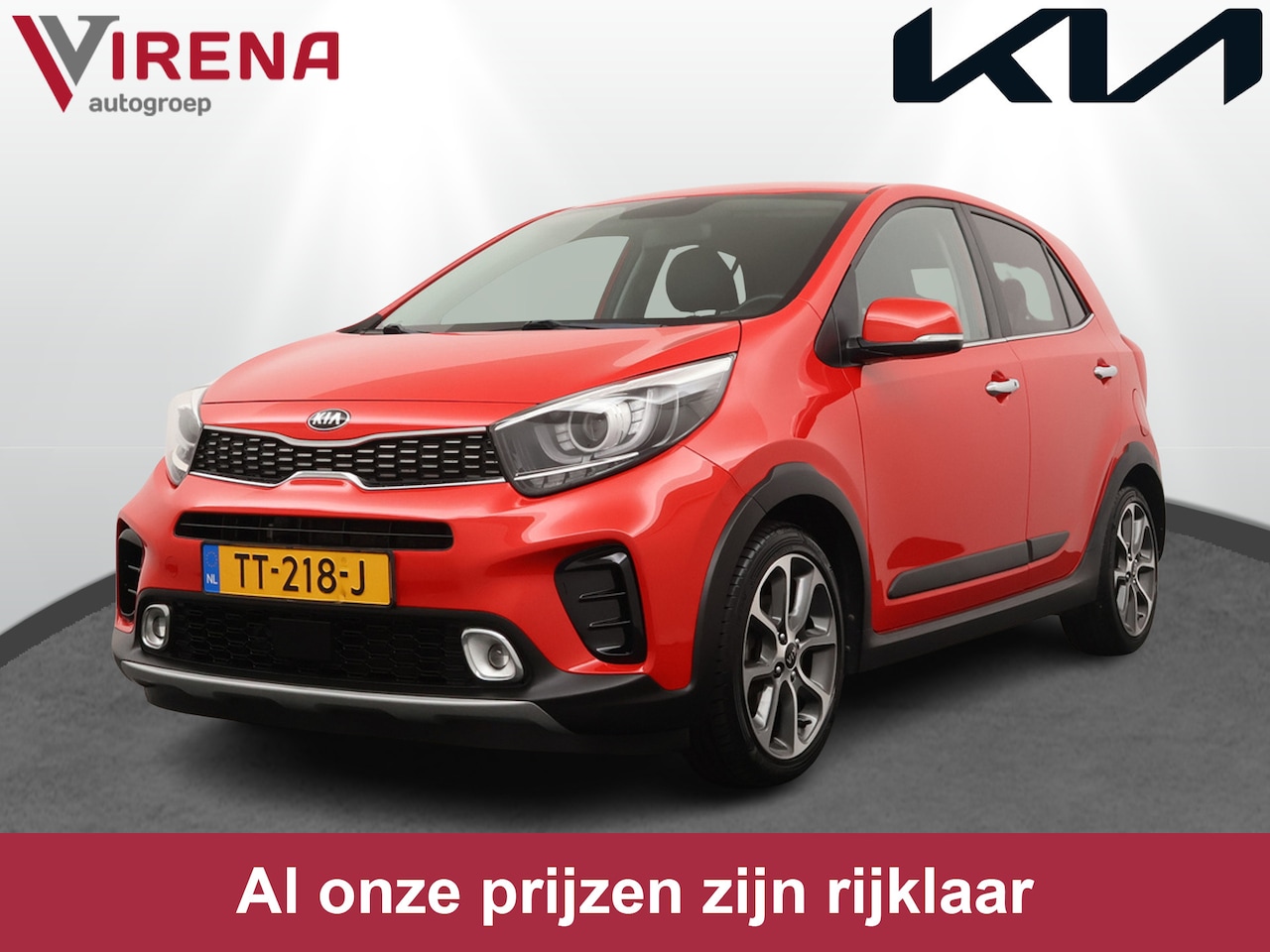 Kia Picanto - 1.0 T-GDI 100PK X-Line - Navigatie - Achteruitrijcamera - Keyles entry - Lederen bekleding - AutoWereld.nl