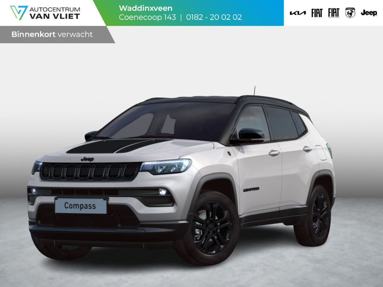 Jeep Compass - 4xe 240 Plug-in Hybrid Electric North Star | Schuif/Kantel Dak | Bicolore | Blackline - AutoWereld.nl