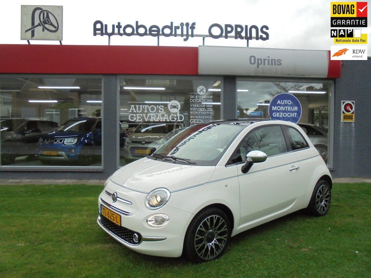 Fiat 500 - 0.9 TwinAir Turbo Collezione 0.9 TwinAir Turbo Collezione , Navi, Airco, Panoramadak, NL-Auto. - AutoWereld.nl