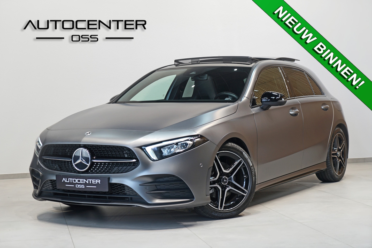 Mercedes-Benz A-klasse - 200 AMG ✅ MAGNO GRIJS ✅ PANO ✅ NIGHT ✅ 360 CAMERA ✅ KEYLESS - AutoWereld.nl