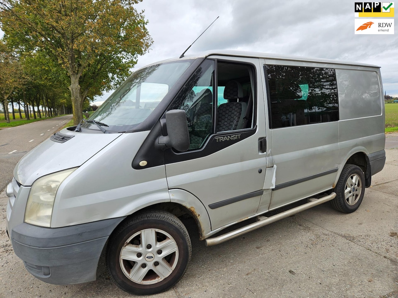 Ford Transit - 260S 2.2 TDCI SHD DC/ airco/ dubbelcabine - AutoWereld.nl